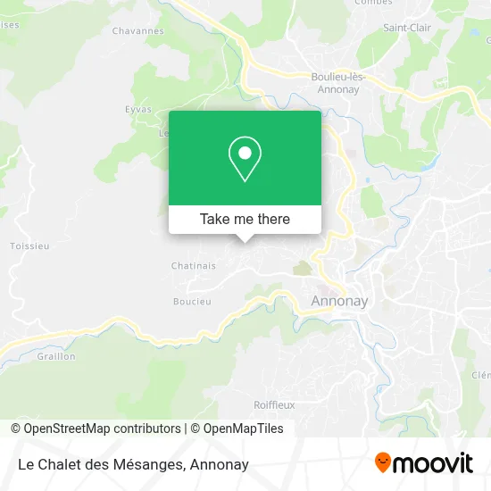 Le Chalet des Mésanges map