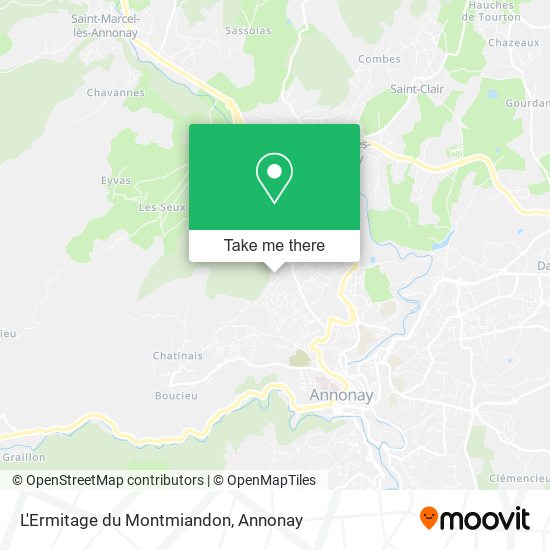 L'Ermitage du Montmiandon map