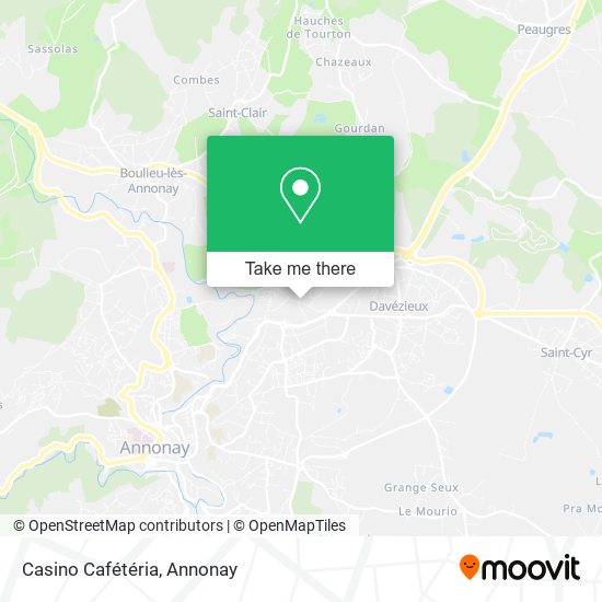Casino Cafétéria map