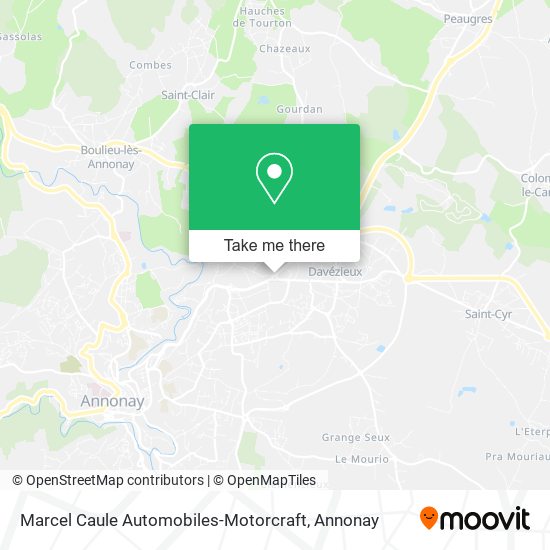 Marcel Caule Automobiles-Motorcraft map