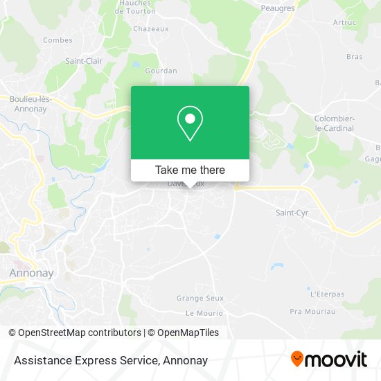 Assistance Express Service map