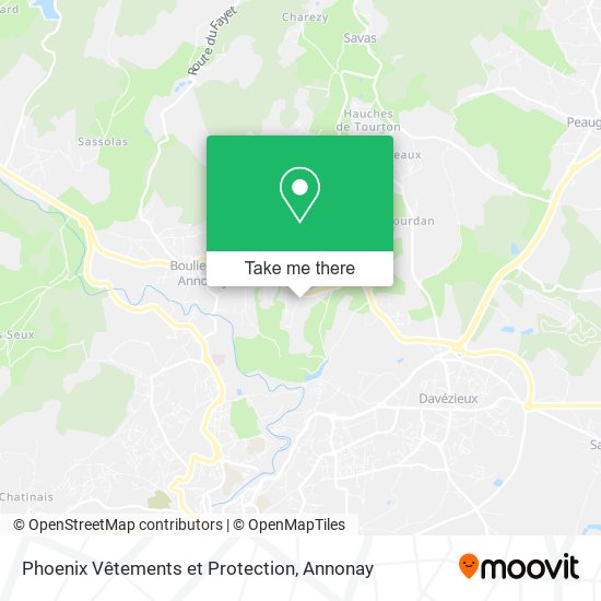Phoenix Vêtements et Protection map