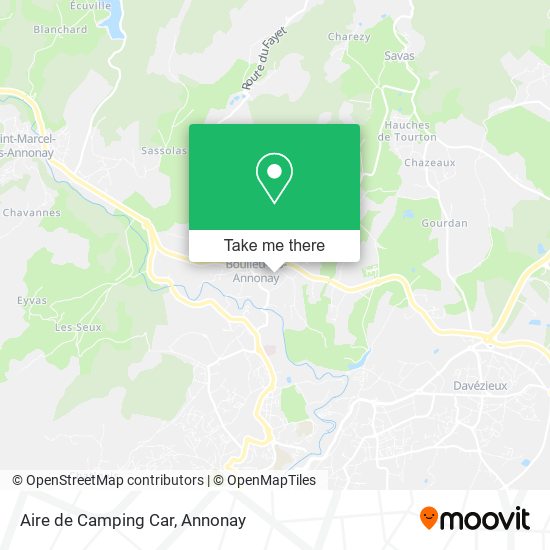 Aire de Camping Car map