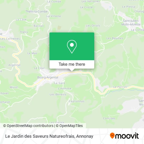 Mapa Le Jardin des Saveurs Natureofrais