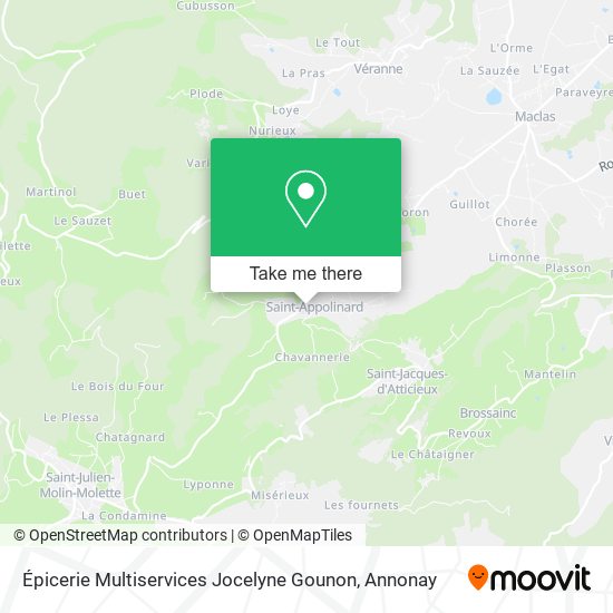 Épicerie Multiservices Jocelyne Gounon map