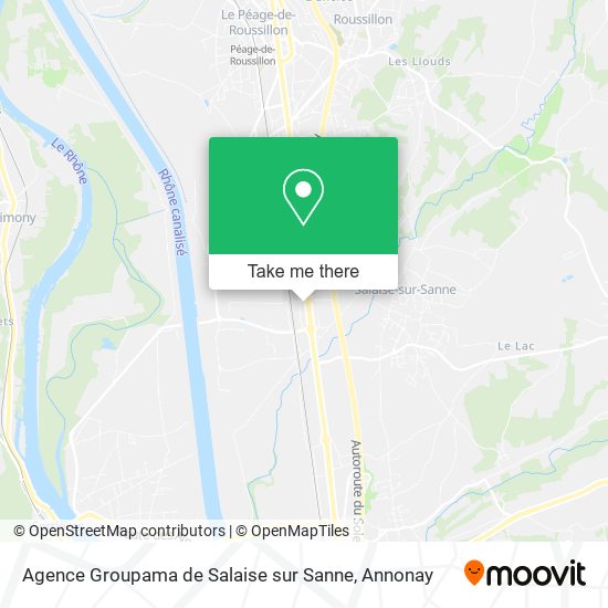 Agence Groupama de Salaise sur Sanne map