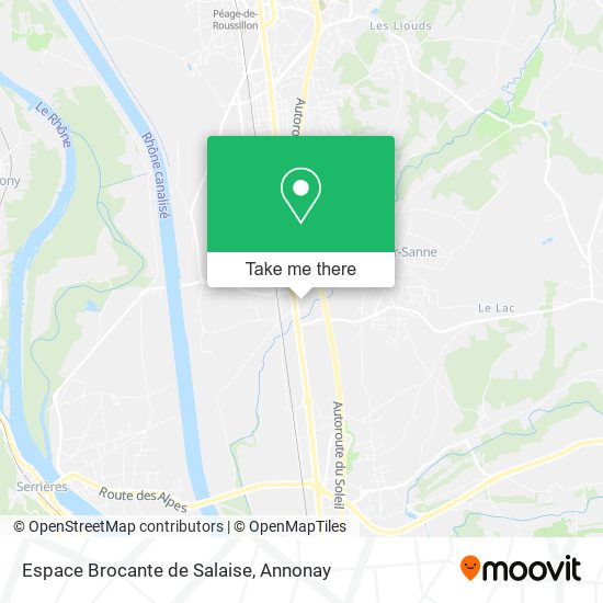 Espace Brocante de Salaise map