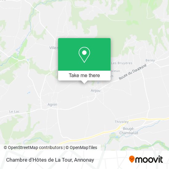 Chambre d'Hôtes de La Tour map