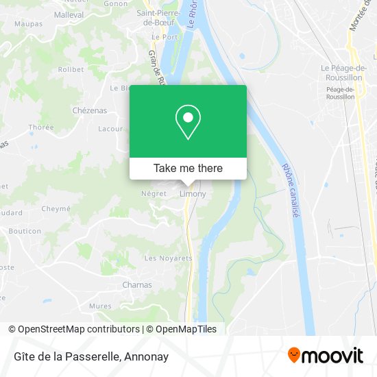 Gîte de la Passerelle map