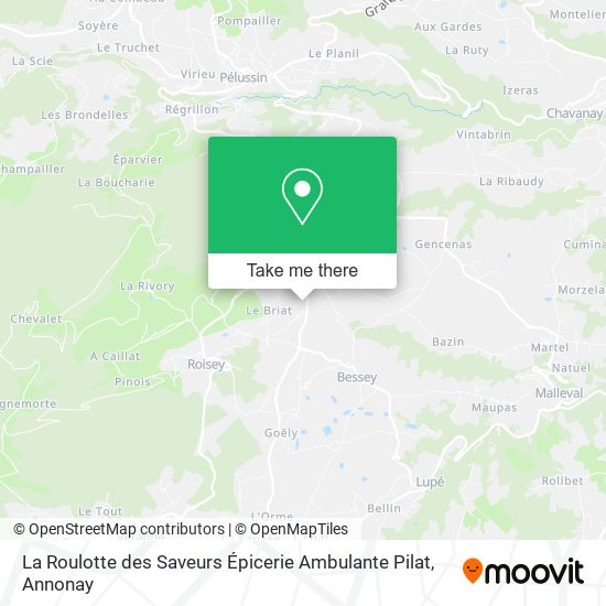La Roulotte des Saveurs Épicerie Ambulante Pilat map