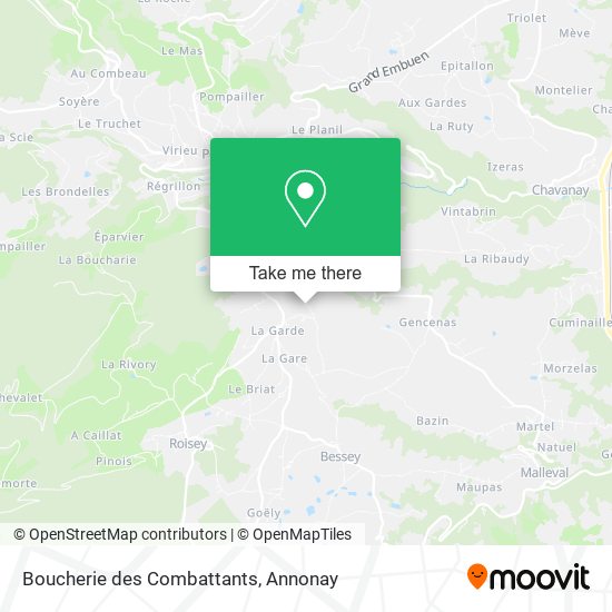 Boucherie des Combattants map
