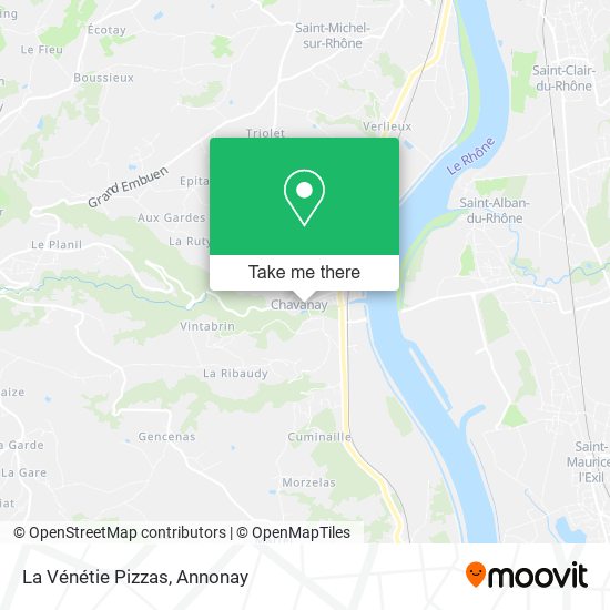 La Vénétie Pizzas map