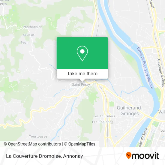 La Couverture Dromoise map