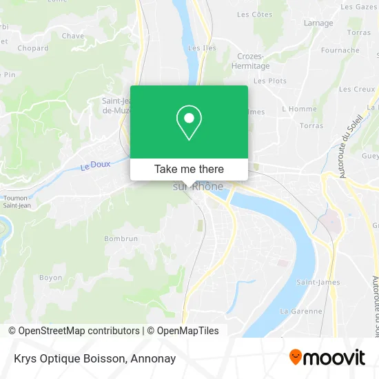 Krys Optique Boisson map