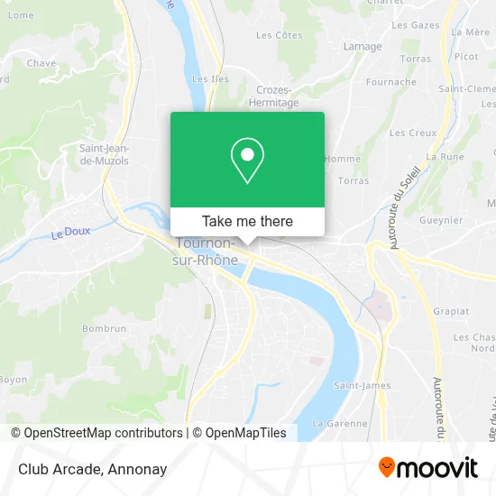 Club Arcade map