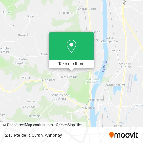 245 Rte de la Syrah map