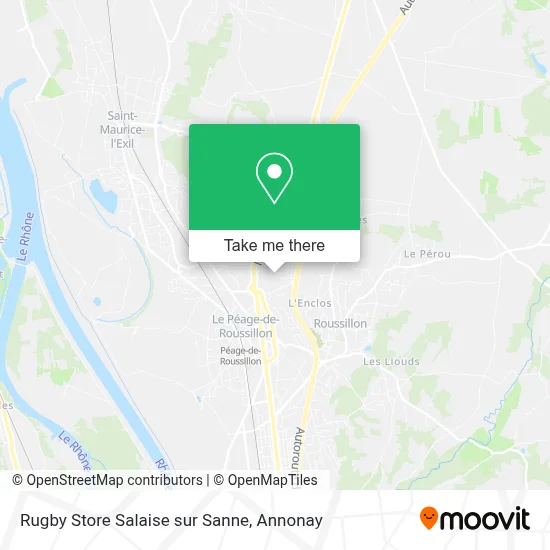 Rugby Store Salaise sur Sanne map