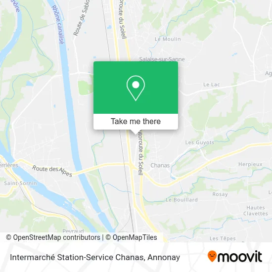 Intermarché Station-Service Chanas map