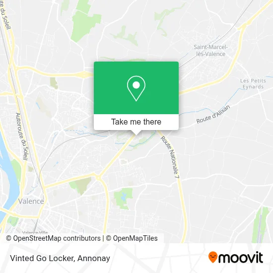 Vinted Go Locker map