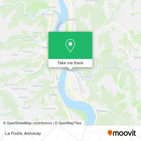 La Poste map