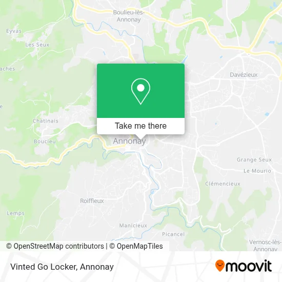 Vinted Go Locker map