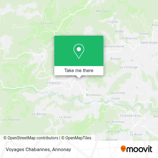 Voyages Chabannes map