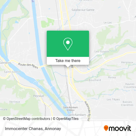 Immocenter Chanas map