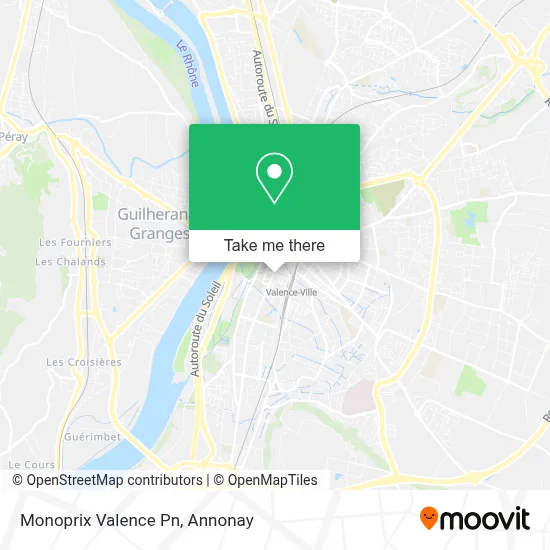 Monoprix Valence Pn map