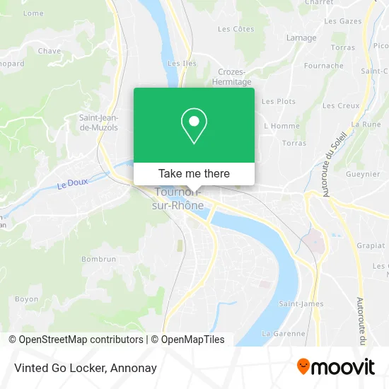 Vinted Go Locker map
