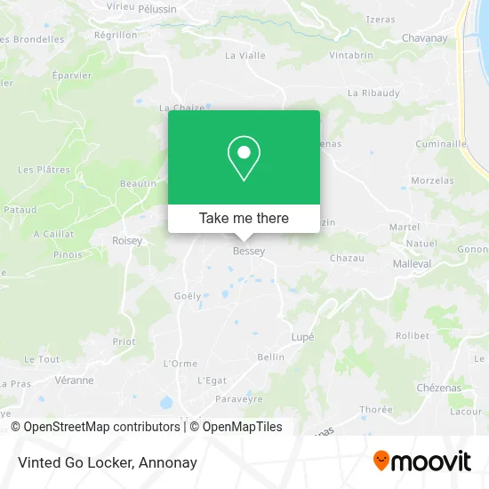Vinted Go Locker map