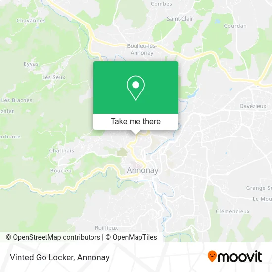 Vinted Go Locker map