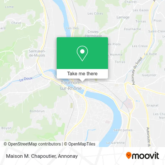 Maison M. Chapoutier map