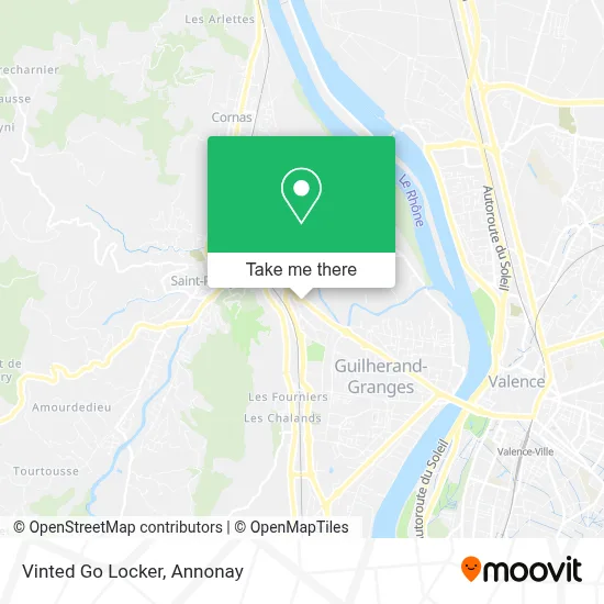Vinted Go Locker map
