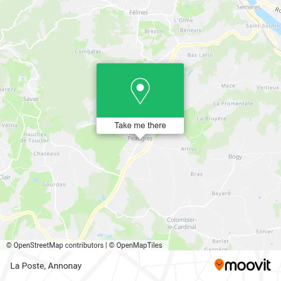 La Poste map