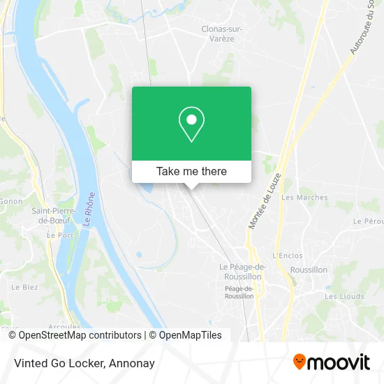 Vinted Go Locker map