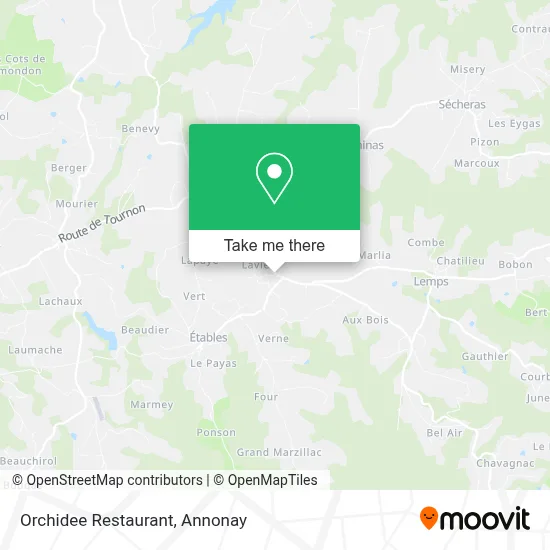 Restaurant L'Orchidee map