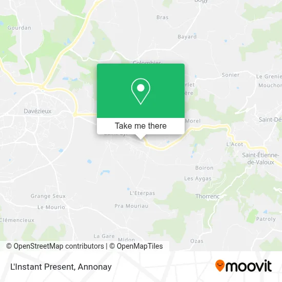 L'Instant Present map