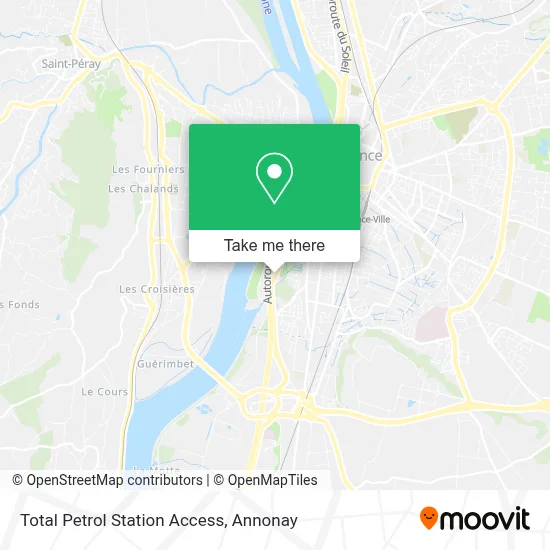 Total Petrol Station Access map