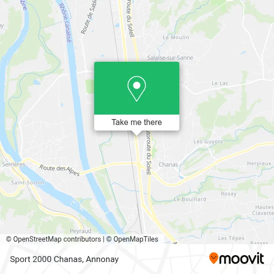 Sport 2000 Chanas map