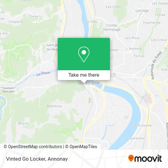 Vinted Go Locker map