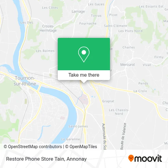 Restore Phone Store Tain map