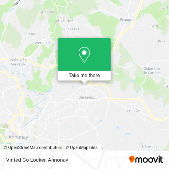 Vinted Go Locker map