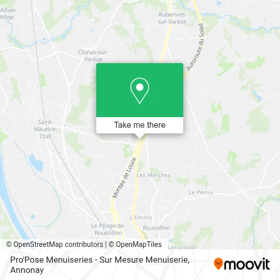 Pro'Pose Menuiseries - Sur Mesure Menuiserie map