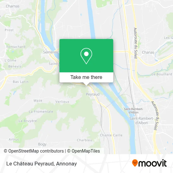 Le Château Peyraud map