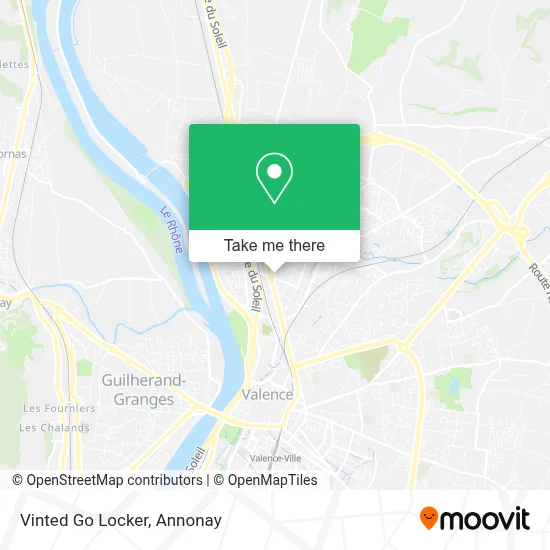 Vinted Go Locker map