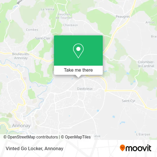 Vinted Go Locker map