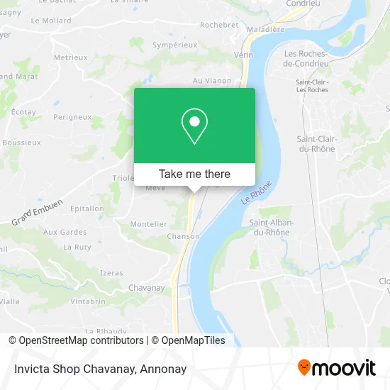 Mapa Invicta Shop Chavanay