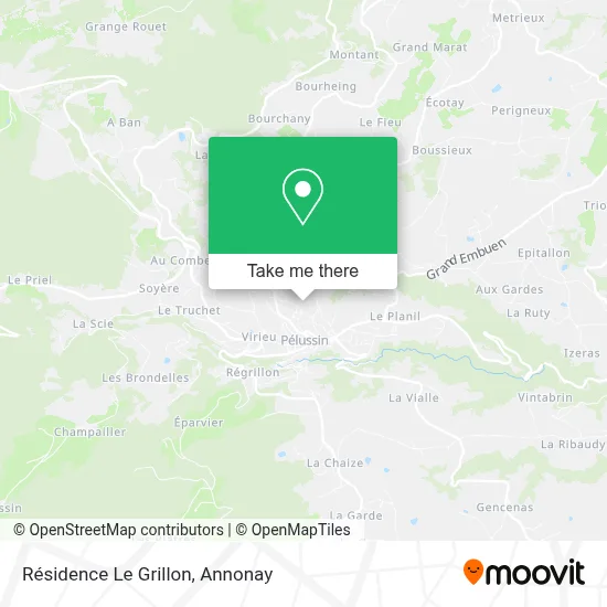 Résidence Le Grillon map