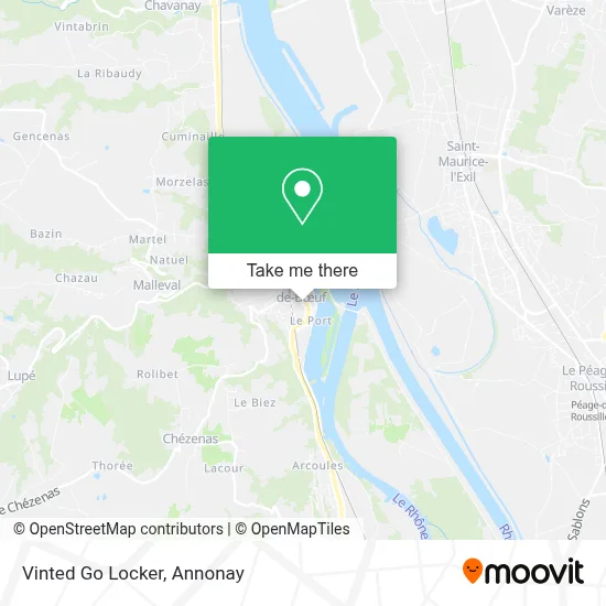 Vinted Go Locker map