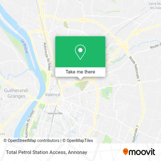 Total Petrol Station Access map